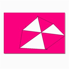 Pink White Art Kids 7000 Postcard 4 x 6  (10 Pack)