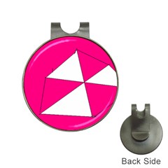 Pink White Art Kids 7000 Hat Clip With Golf Ball Marker