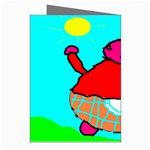 Sweet Pig Knoremans, Art by Kids Greeting Card (8 Pack) Right