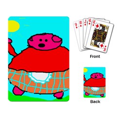 Sweet Pig Knoremans, Art By Kids Playing Cards Single Design