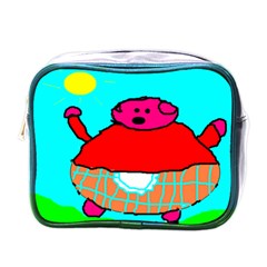 Sweet Pig Knoremans, Art By Kids Mini Travel Toiletry Bag (one Side)