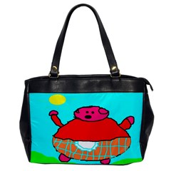 Sweet Pig Knoremans, Art By Kids Oversize Office Handbag (one Side) by yoursparklingshop