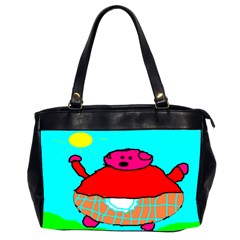 Sweet Pig Knoremans, Art By Kids Oversize Office Handbag (two Sides) by yoursparklingshop