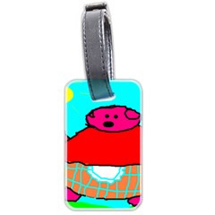 Sweet Pig Knoremans, Art By Kids Luggage Tag (two Sides)