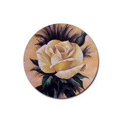 Yellow Rose Drink Coaster (round)