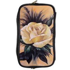 Yellow Rose Travel Toiletry Bag (two Sides) by ArtByThree