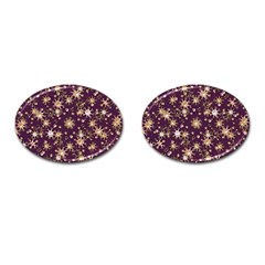 Abstract Pattern Print Cufflinks (oval)