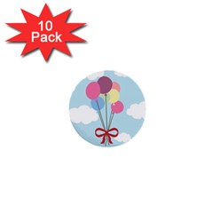 Balloons 1  Mini Button (10 Pack) by Kathrinlegg