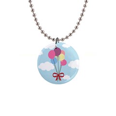 Balloons Button Necklace by Kathrinlegg