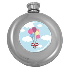 Balloons Hip Flask (round)