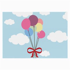 Balloons Glasses Cloth (large, Two Sided) by Kathrinlegg