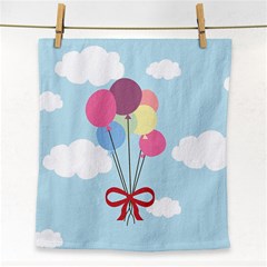 Balloons Face Towel by Kathrinlegg