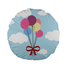 Balloons Standard 15  Premium Round Cushion  by Kathrinlegg