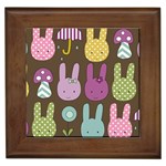 Bunny  Framed Ceramic Tile Front