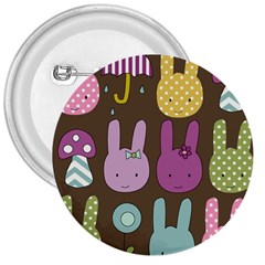 Bunny  3  Button by Kathrinlegg