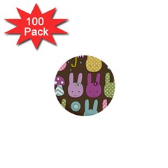 Bunny  1  Mini Button (100 Pack) by Kathrinlegg