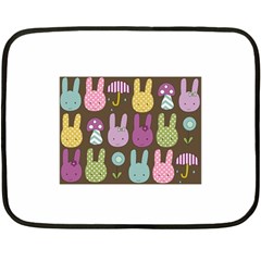 Bunny  Mini Fleece Blanket (two Sided) by Kathrinlegg