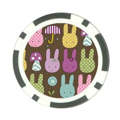 Bunny  Poker Chip (10 Pack) by Kathrinlegg