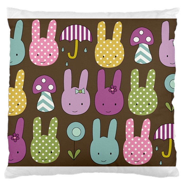 Bunny  Large Cushion Case (Two Sided) 