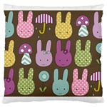 Bunny  Large Cushion Case (Two Sided)  Back