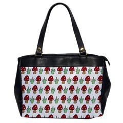 Mushrooms Oversize Office Handbag (One Side)