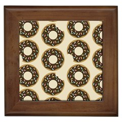 Donuts Framed Ceramic Tile