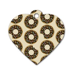 Donuts Dog Tag Heart (One Sided) 