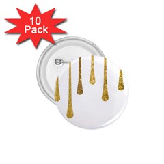 Gold Glitter Paint 1 75  Button (10 Pack) by Kathrinlegg