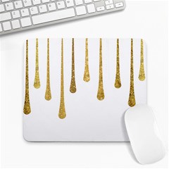 Gold Glitter Paint Large Mouse Pad (rectangle) by Kathrinlegg