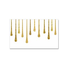 Gold Glitter Paint Sticker 100 Pack (rectangle)