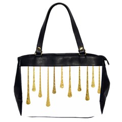 Gold Glitter Paint Oversize Office Handbag (two Sides) by Kathrinlegg