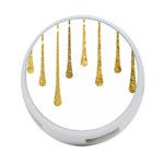 Gold Glitter Paint 4-Port USB Hub (Two Sides) Front