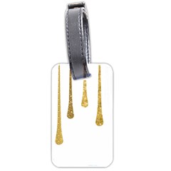 Gold Glitter Paint Luggage Tag (two Sides) by Kathrinlegg