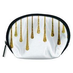 Gold Glitter Paint Accessory Pouch (medium)