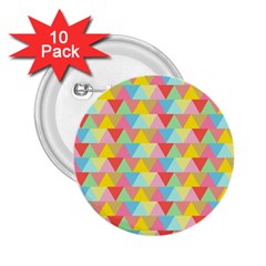 Triangle Pattern 2 25  Button (10 Pack) by Kathrinlegg