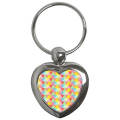 Triangle Pattern Key Chain (heart) by Kathrinlegg