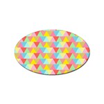 Triangle Pattern Sticker (Oval) Front