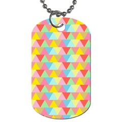 Triangle Pattern Dog Tag (two-sided)  by Kathrinlegg