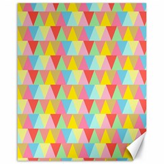 Triangle Pattern Canvas 16  X 20  (unframed)