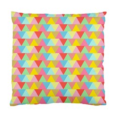 Triangle Pattern Cushion Case (two Sided)  by Kathrinlegg