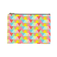 Triangle Pattern Cosmetic Bag (large) by Kathrinlegg