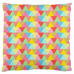 Triangle Pattern Large Cushion Case (single Sided) 