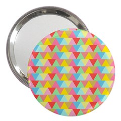 Triangle Pattern 3  Handbag Mirror