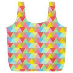 Triangle Pattern Reusable Bag (xl) by Kathrinlegg