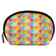 Triangle Pattern Accessory Pouch (large) by Kathrinlegg