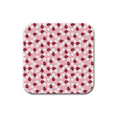 Spot The Ladybug Drink Coasters 4 Pack (square) by Kathrinlegg