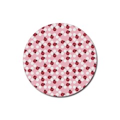 Spot The Ladybug Drink Coaster (round) by Kathrinlegg