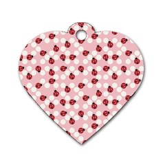 Spot The Ladybug Dog Tag Heart (two Sided)