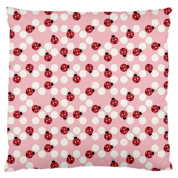 Spot the Ladybug Large Cushion Case (Two Sided) 