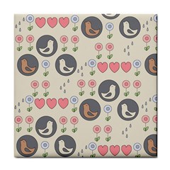 Love Birds Ceramic Tile by Kathrinlegg